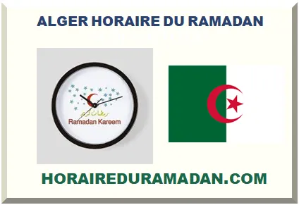 ALGER HORAIRE DU RAMADAN 2027