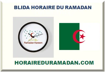BLIDA HORAIRE DU RAMADAN