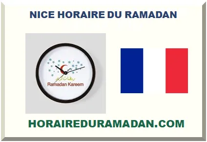 NICE HORAIRE DU RAMADAN 2027
