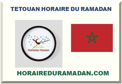TETOUAN HORAIRE DU RAMADAN