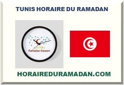 TUNIS HORAIRE DU RAMADAN 2027